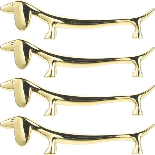 OKUMEYR 12Er Set Hundförmige Edelstahl Essstäbchenhalter Stäbchenruhe Metall Besteckablage Für Esstisch Dekoration Küchenzubehör