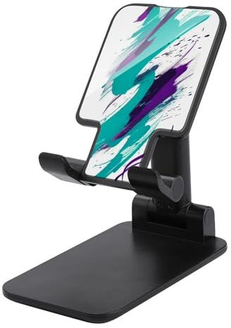 ZLFDSKGY Cellphone Stand Holder 90's Cup Design Foldable Phone Stand for Desk Portable Cell Phone Holder Adjustable Phone Stand Tablet Pad Holder for Travel Office Black