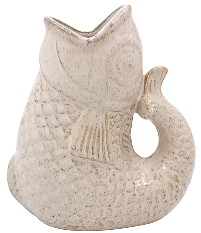 Lesser & Pavey Pichet à Poisson 17 cm pour Cuisine et Maison | Carafe en céramique ou en Verre pour Usage Multiple | Beau Vase à crème ou à Lait pour Un Usage Quotidien | Peut également être utilisé