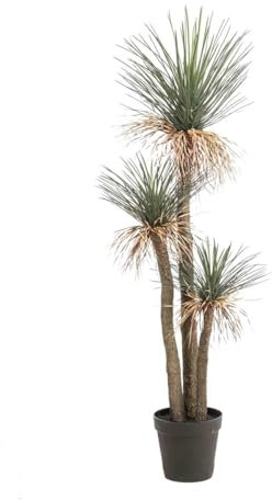 artplants.de Artificial Yucca rostrata Denali palm in decorative pot, 180cm