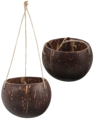 HANABASS 2pièces Lot de Paniers De Fleurs Suspendus pour Balcon Intérieur Et Extérieur Résistants Aux Intempéries