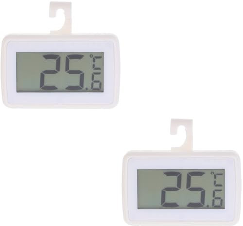PRETYZOOM 2 Pièces Thermomètre réfrigérateur thermometre refrigerateur thermomètre refrigerateur thermometre cuisine de réfrigérateur de congélateur abdos blanche