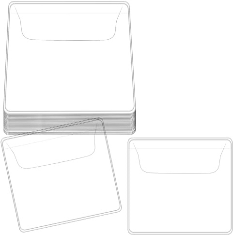 25uds Fundas para Monedas Individuales, Fundas Protectores de Plástico Transparente Pequeñas Bolsas para Billetes de Banco para Coleccionistas