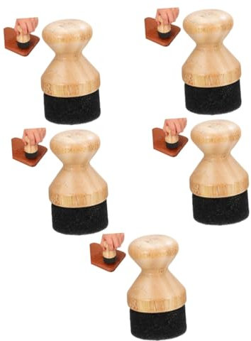 Hemobllo 5 Piezas Aplicador de Aceite Tablas de Cortar Esponja Cepillo de Cera Utensilios de Herramienta Limpiar y Usar