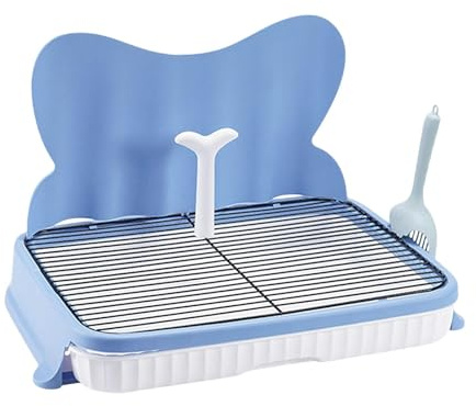 PawwJoy Vasino per cani a tenuta stagna con protezione per colonna urinaria, facile da pulire, per cani di piccola e media taglia, 57 cm, blu, 18 mm