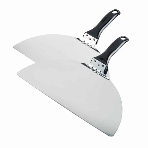 Cooks Professional Set of 2 Stainless Steel Pizza Paddles - Durable Paddle Set for Effortless Pizza Preperation & Serving