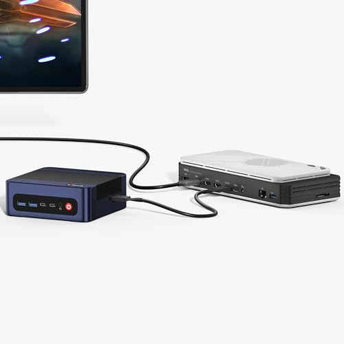 BOSGAME AMD Radeon RX 7600M XT Graphics M2 Gaming Mini PC Ryzen 9 7940HS (8C/16T,Max 5.2GHz), 32GB DDR5 1TB NVMe SSD