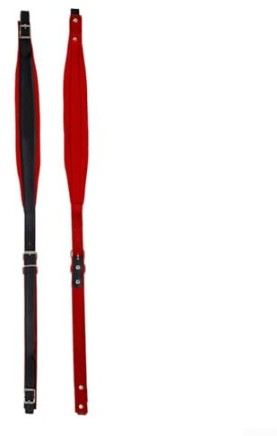 Getdoublerich Tracolla per fisarmonica, coppia di cinghie per fisarmonica, regolabile, confortevole, in pelle, per fisarmonica e strumento da spalla