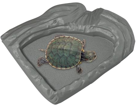 Sköldpaddsmat Skål Utrymmesbesparande, Simulering, Bred Öppning, Spillsäker | Reptil Badbassäng För Habitat Akvarium Utomhus Terrarium Reptiler Amfibier Sköldpadda Gecko Orm Skäggagam