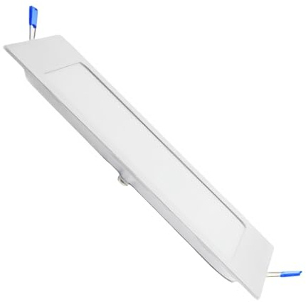 ONSSI Placa LED de Techo 20W 2000lm,Cuadrada 220x220mm (Blanco Neutro,4500k) Panel Led Superslim Marco Blanco Empotrado