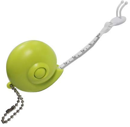 1 METRE Ruban de COUTURIERE Escargot 100 cm Coloris Vert Anis