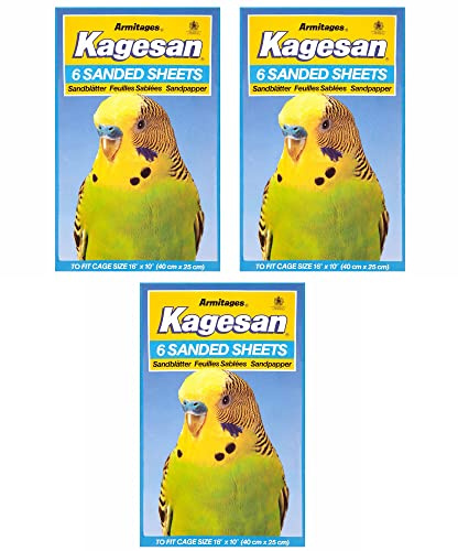 Kagesan Blue Bird Cage sabbia fogli di carta 3 x 6 confezione = 18 fogli 40 cmx25 cm