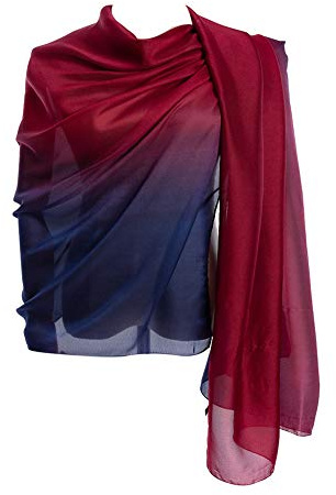 CYZLANN Damen-Schals, 100% Seide, lange, leichte Schals für Damen, Einheitsgröße