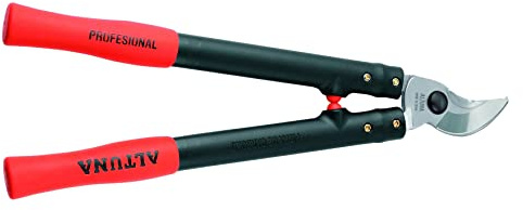 Tijera de Podar a Dos Manos Pruning 24V2-60 - Ajuste Manual - Corte Bypass Muy Preciso - Resistente y Muy Ligera - Fabricada con Fibra de Carbón - Indicada para Uso Profesional - Altuna
