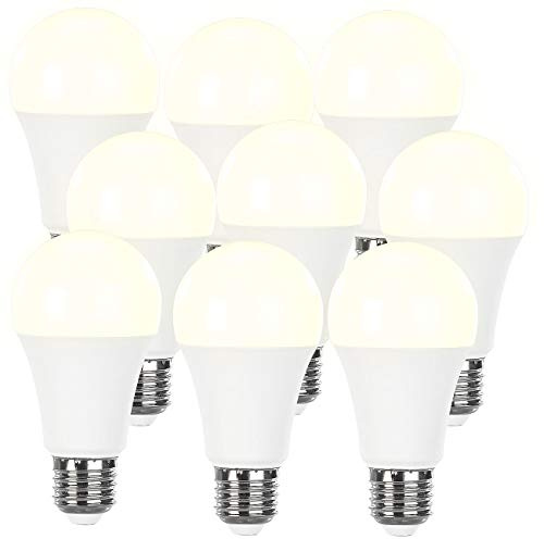Luminea E27 LED Glühbirnen: 9er-Set dimmbare LED-Lampen warmweiß, 11 W, E27, 2700 K, 1.050 lm (LED-Leuchtmittel dimmbar, E 27 LED, Wohnzimmerleuchten)