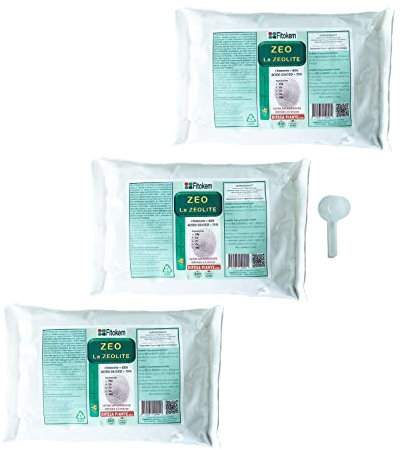 Fitokem - Zeolite per Agricoltura Biologica (3 KG) Zeolite per Piante con Chabasite Micronizzata, Polvere di Roccia per Orto e Giardino, Aiuto Naturale Contro Insetti e Funghi delle Piante