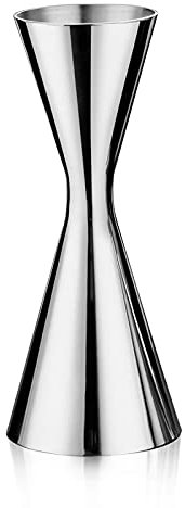 Jigger per cocktail per baristi, Jigger doppio stile giapponese con misure all'interno dello strumento da bar Shot Measure Jigger, acciaio inossidabile 304 (30/60 ml)
