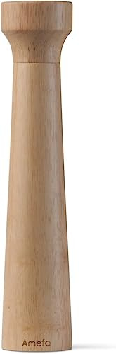 AMEFA Modern Wood - Molinillo de sal y pimienta de madera, mecanismo de cerámica afilado, molinillo de pimienta grande