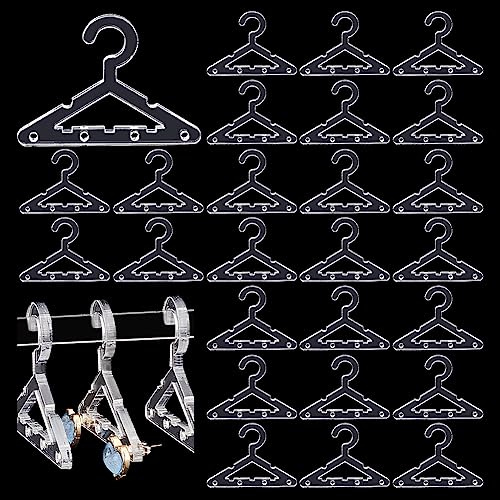 PH PandaHall 30 Perchas Transparentes Pendientes Titular Collar Mini Colgador joyería exhibición Pendientes Colgantes Organizador acrílico Pendientes Expositor para Personal, sólo Colgador