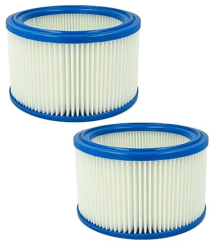 vhbw 2X Filterelement kompatibel mit Renfert Vortex Compact 2 L, EC, 2 L -230 Akku-Staubsauger - Feinstaubfilter