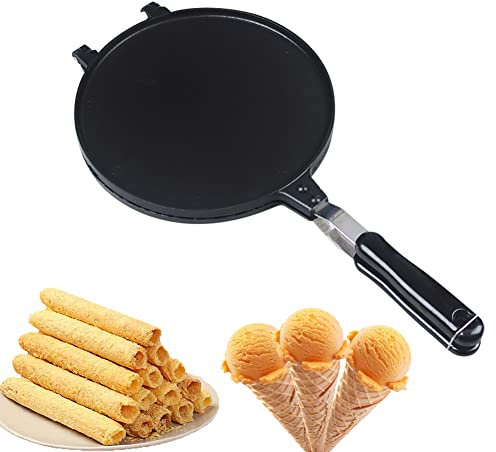 Maodom Gaufrier Cone Maker pour la Maison,Moule de Cuisson pour gaufres de Cuisine Baker Egg Roll Maker | Omelette Dessert Cuisson Outil de Cuisson pour la Maison Cuisine Restaurant Pâtisserie