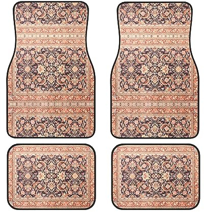 Ensemble de tapis de sol de voiture – Imperméable et élégant – Protégez votre sol de voiture – Ajustement universel – Art oriental antique