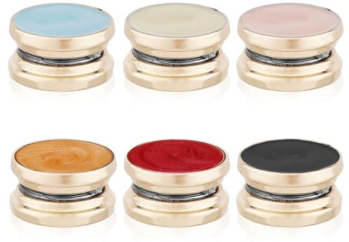 6st Magnetische Hijab Nadeln, Vielseitig Einsetzbar Starke Magnetknöpfe Nadellose Brosche Magnetic Hijab Pins für Damenschals und Kleidung(Öltropfen Stil)