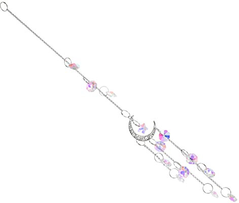 BESPORTBLE 1 Pc Colgante de Cristal Linterna Colgante al Aire Libre atrapasol para Ventana decoración Ornamento pequeño Auto Colgante Adorno Colgante de Bola de Cristal Bien Encendiendo