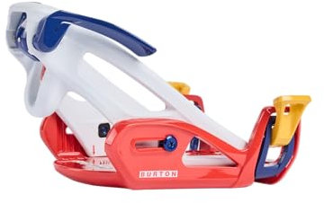 Burton Fijaciones de snowboard Step On Grom para niños, blanco/multicolor, M