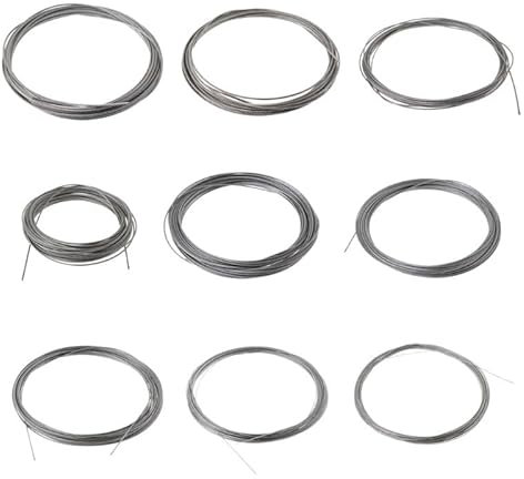 Garden wire for climbing plants 10m 304 Stainless Steel Wire Rope Soft Fishing Lifting Cable 7 * 7 Clothesline 0.5mm/ 0.8mm/1mm/1.2mm/1.5mm/2mm/2.5mm/3mm(1.2mm)