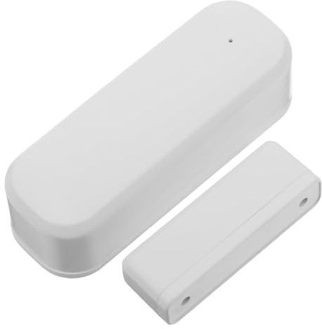 Tür und Fensteralarm Türfenstersensor aus Kunststoff Weiß | Sofortiger Ton und Lichtalarm, für Büro und Garage, für Ältere Menschen