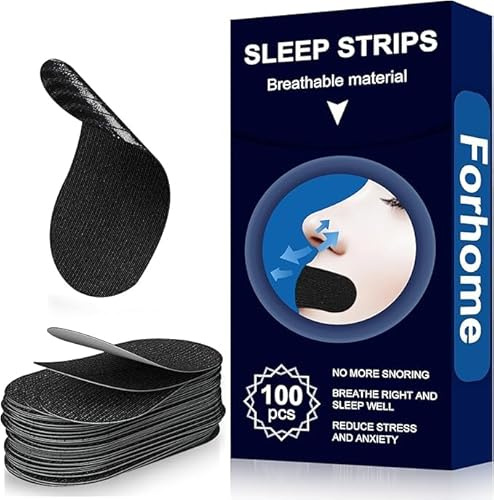 Forhome Mouth Tape,Mund Tape,Mundpflaster Gegen Schnarchen,Mouth Tape for Sleeping,Mundkleber Schnarchstopper Nachts Mundpflaster,Mund Tape Schlaf für Besser Schlafen und Atm (100 Stück)