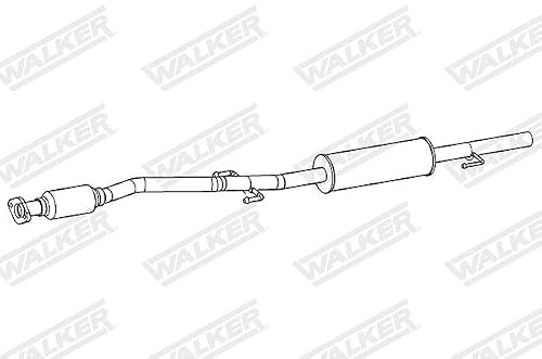 WALKER 24494 Mittelschalldämpfer ohne Anbauteile Kompatibel mit HYUNDAI i10 PA