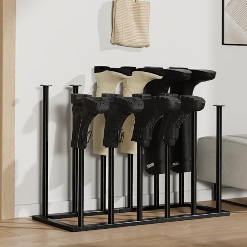 Yumark Boot Rack Boot Organizer for Tall Boots Entryway Boot Storage for 6 Pairs Hallway Boot Storage Rain Boot Shelf Free Standing Boot Holder for Cowboy Boot
