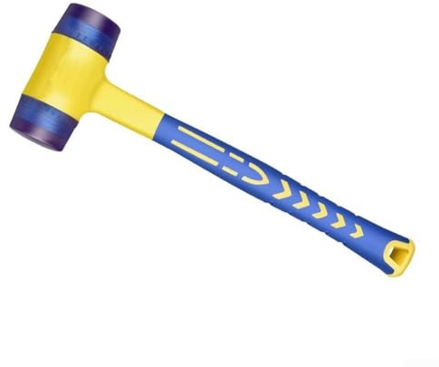 GLFLOW Martello a doppia faccia in gomma, piccolo martello antiscivolo antiurto, testa di martello in gomma sostituibile, dimensioni: 25/30/35/40/45 mm (40 mm)