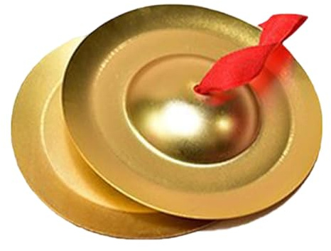 Gralara 1 Par de Platillos de Mano Platillos para Percusión en Banda Platillos de Aleación Instrumento Musical para Principiantes y Profesionales, Grande
