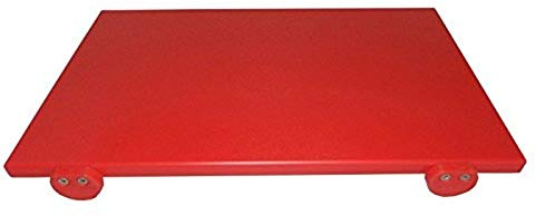Tagliere Macellaio Rosso 60x40x2 Made in Italy con Fermi