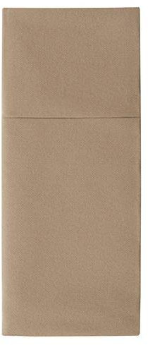 Papstar Bestecktaschen, Airlaid 1/8-Falz 40 cm x 48 cm taupe Premium 87481 Hochwertige Serviettentaschen, 400 Stück