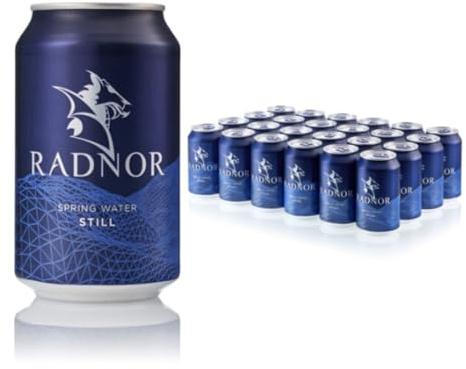 Radnor Still Spring Water 330ml Can x 24 | Fully recyclable packaging provides an eco-friendly hydration solution suitable for hotels, cafes and event catering.