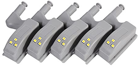 Restokki 10 Unidades de Luces LED para Armario con Sensor de Bisagras, para Dormitorio Habitación Baño Cocina Pasillo (2#)