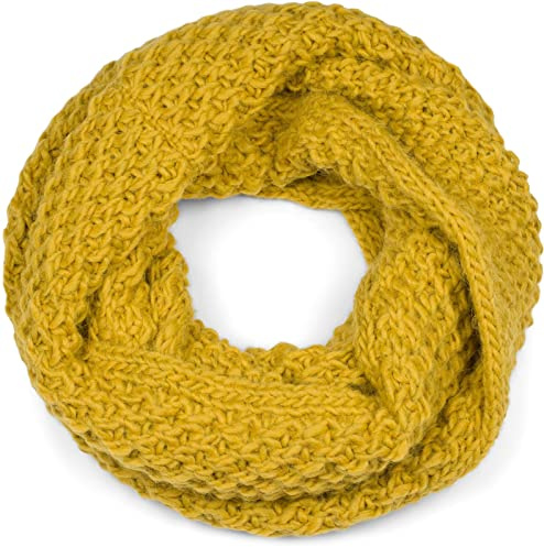 styleBREAKER Unisex Strick Loop Schal Grobstrick Winter | Voluminöses Gewebe, 69x27 cm großes Format, kratzfrei, 2- bis 3-mal flexibel und wärmend um den Hals wickelbar.
