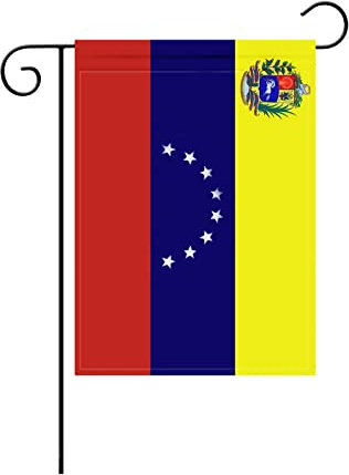 Bandera venezolana de Venezuela, pequeñas banderas venezolanas de jardín para patio, porche, día de la independencia, festival patriótico, decoraciones al aire libre