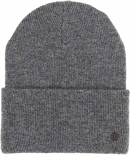 FRAAS Damen Mütze - warme Beanie mit Rippenmuster - Sustainability Edition Grau