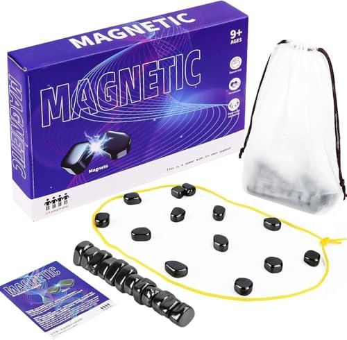 Scacchiera magnetica – Scacchi da combattimento con magnetico, gioco di scacchi magnetico, scacchi da viaggio, gioco a scacchiera portatile, per riunioni di famiglia (Small Box 20 magneti)
