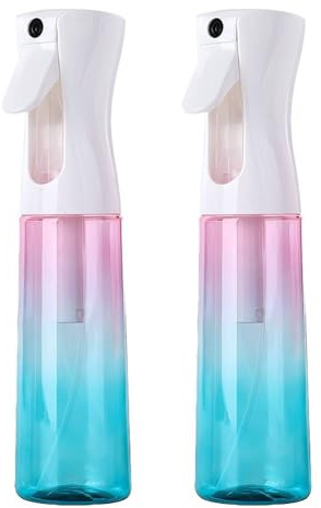Meijunter 2Pcs 200ml Sprühflasche Nachfüllbare Haar Zerstäuber Kunststoff Kontinuierliche Ultrafeine Wasser & Öl Sprayer für Friseur Hautpflege Pflanzen Haustiere Küche Grillen