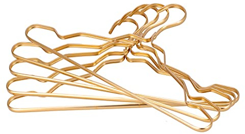 10 Grucce Spaziali in Alluminio Senza Traccia Grucce in Metallo per Asciugare i Vestiti, Grucce Allargate Antiscivolo per Negozio di Abbigliamento, Casa, Giacche, Camicie, Grucce