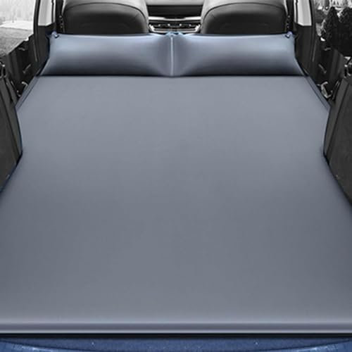 SNMHH Auto Luftmatratze für BMW X1 X2 X3 X4 X5 X5M X6 X6M, Autobett Reisen Camping Aufblasbare Matratze Rückbank Tragbare Kissen Luftpumpe Tragbar Schlafen,Grey