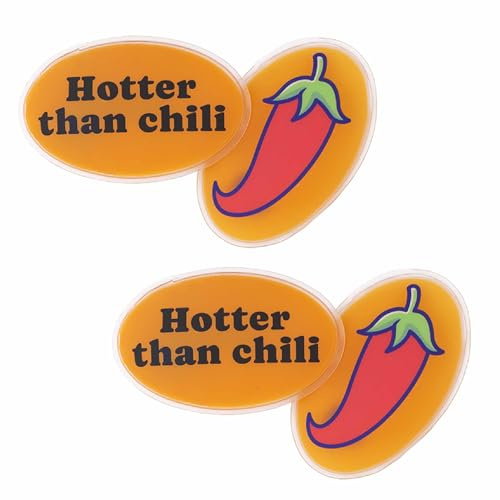 Fisura – Originaler Handwärmer “Chili”. Mini-Gel-Handwärmer, wiederverwendbar und praktisch für die Tasche. Perfekt für Outdoor-Aktivitäten und kalte Tage. Set mit 4 Einheiten.