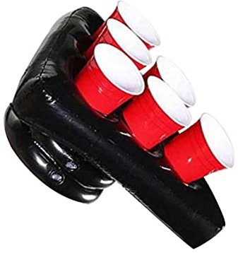 KOMBIUDA Aufblasbares PVC Bierhut Tablett Dreieckiger Spielhut Halter Partyspiel Für Kinder Geburtstag Karneval