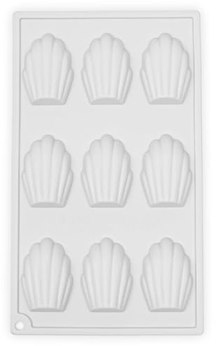 CÉCOA • Moule à Gâteau • Moule 9 Madeleines • Silicone Pro • Antiadhésif & Résistant • Démoulage Facile • Cuisson Homogène • Idéal Gâteaux & Entremets • Four, Congélateur & Lave-vaisselle